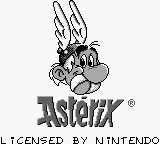 Asterix title screen for GameBoy